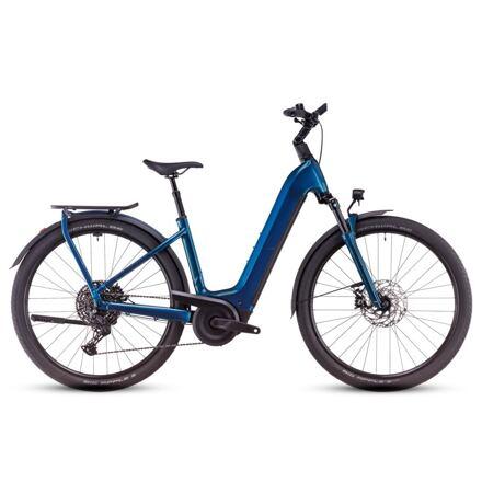 Cube Kathmandu Hybrid EX, easy entry - electricblue´n´chrome